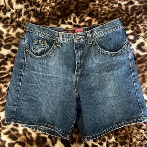 Vintage Faded Glory Jean Shorts Y2K Bermuda Denim Jorts Size 12